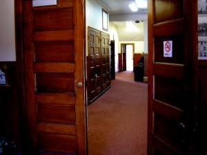 Features original wood throughout the building