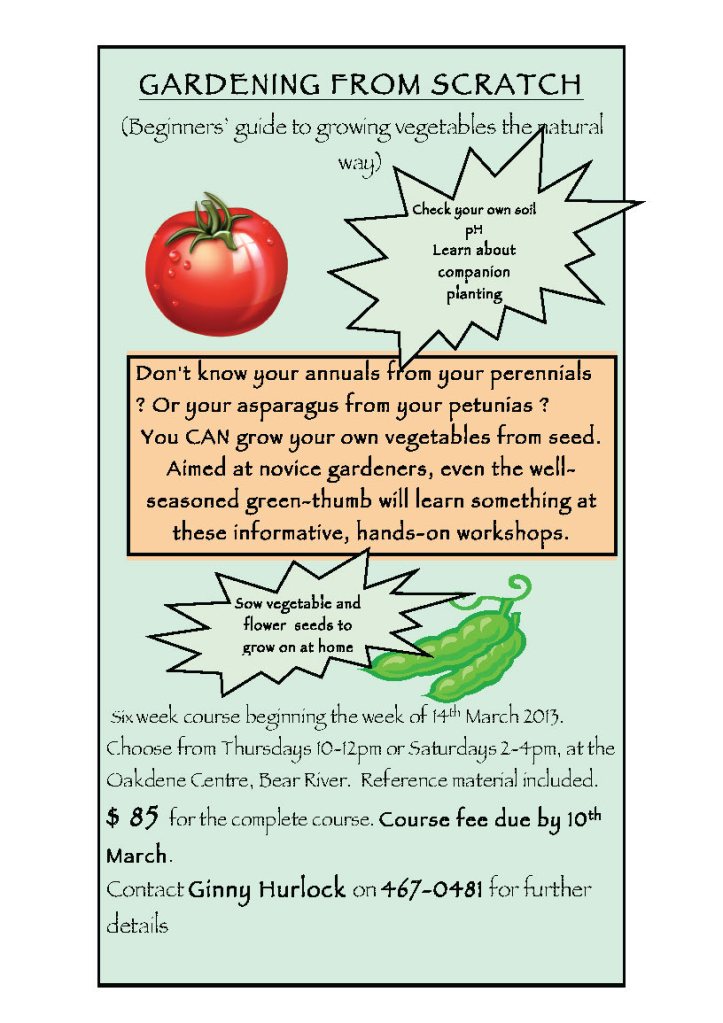 GARDENING FROM SCRATCH poster