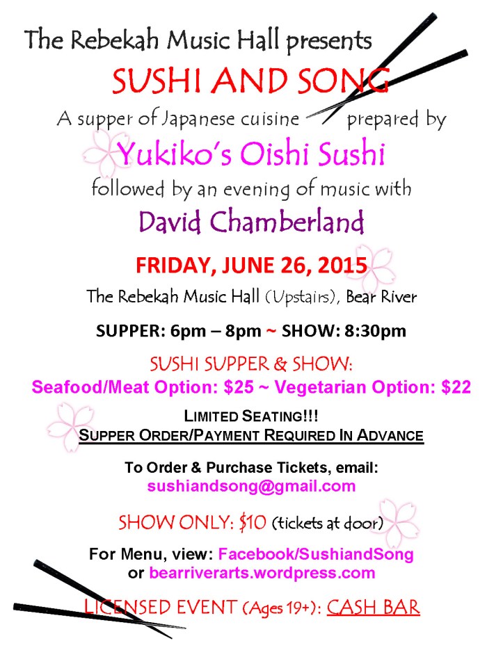 Poster Sushi and Song