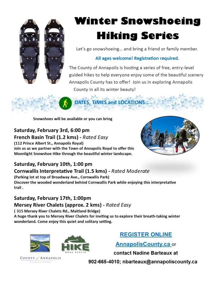 2018_Winter_Snowshoeing_Hiking_Series_poster